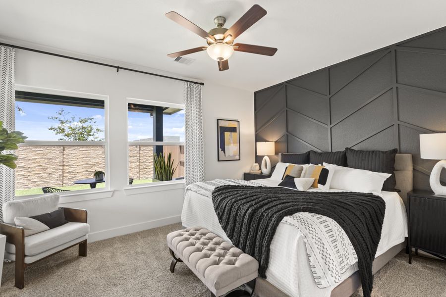 Furnished interior view inside a new home in Meridiana, Manvel (Image 9).