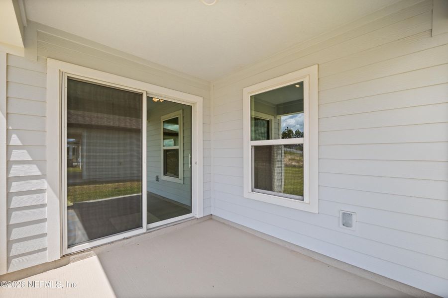 Exterior details and patio area of a home in Westport Landing, Jacksonville (Image 28).