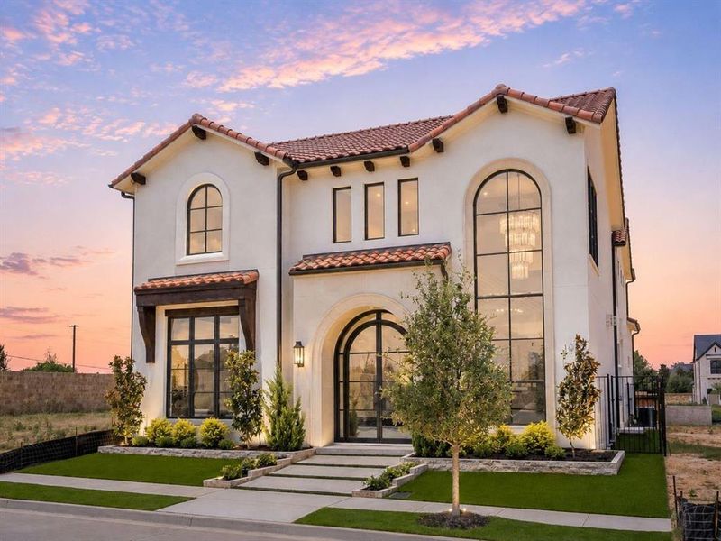 Front exterior of a new home in , Southlake, TX, highlighting curb appeal (Image 24).