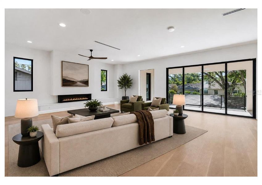 Furnished interior view inside a new home in , Tampa (Image 37).