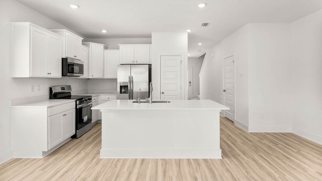 Furnished interior view inside a new home in Palm Street Townhomes, Destin (Image 8).