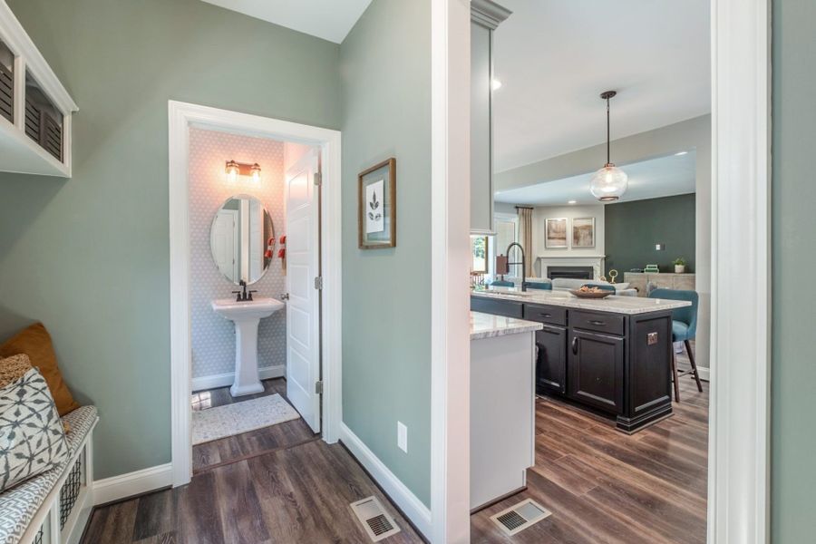 18 The Galloway By HHHunt Homes Mudroom Powder Room