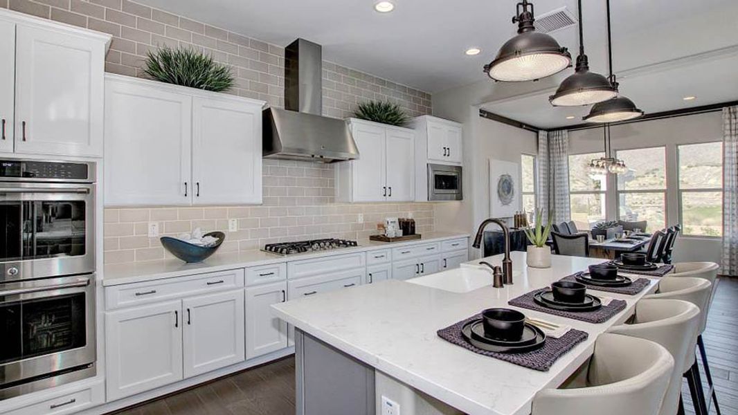 Representative furnished interior of a home built from the Appaloosa by Taylor Morrison in Victory at Verrado Venture II Collection 55+, Buckeye (Image 13).