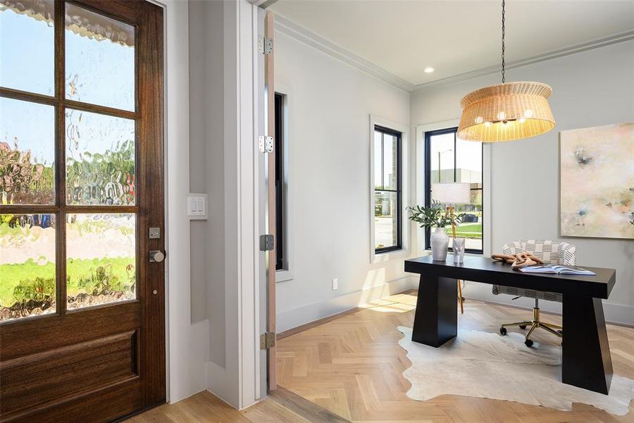 Furnished interior view inside a new home in , Dallas (Image 12).