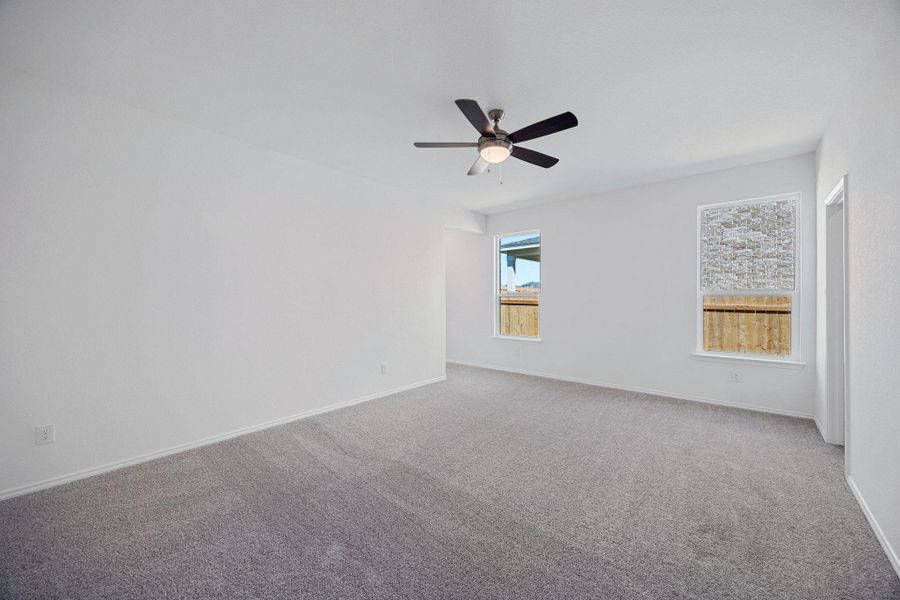 Spacious, unfurnished interior of a new home in Salerno - Classic Collection, Round Rock (Image 20). Spacious, unfurnished interior of a new home in Salerno - Classic Collection, Round Rock (Image 20).