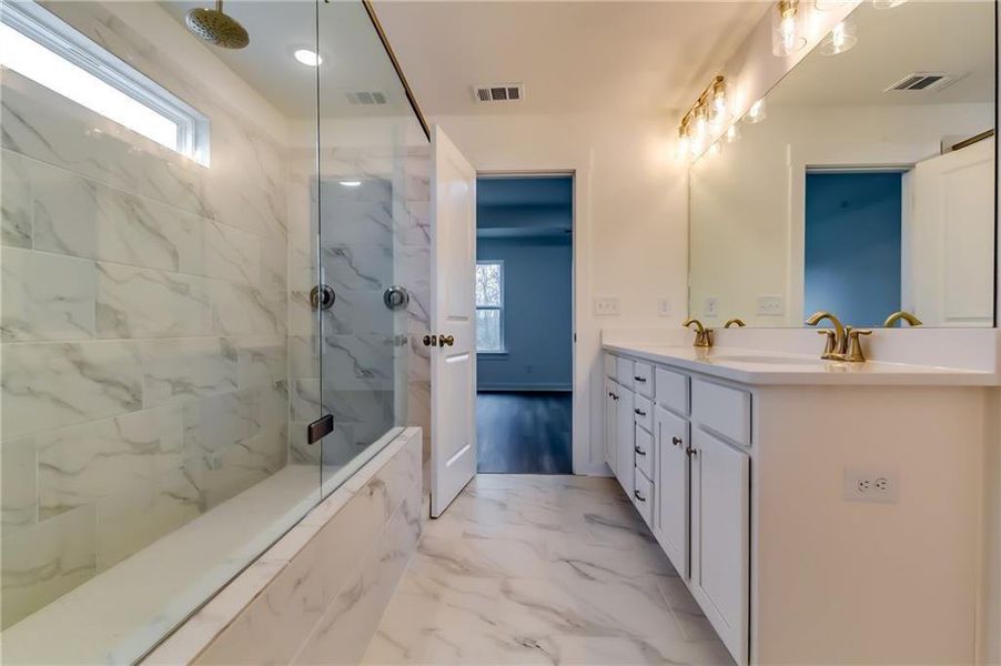 Furnished interior view inside a new home in Traditions of Braselton, Jefferson (Image 6).