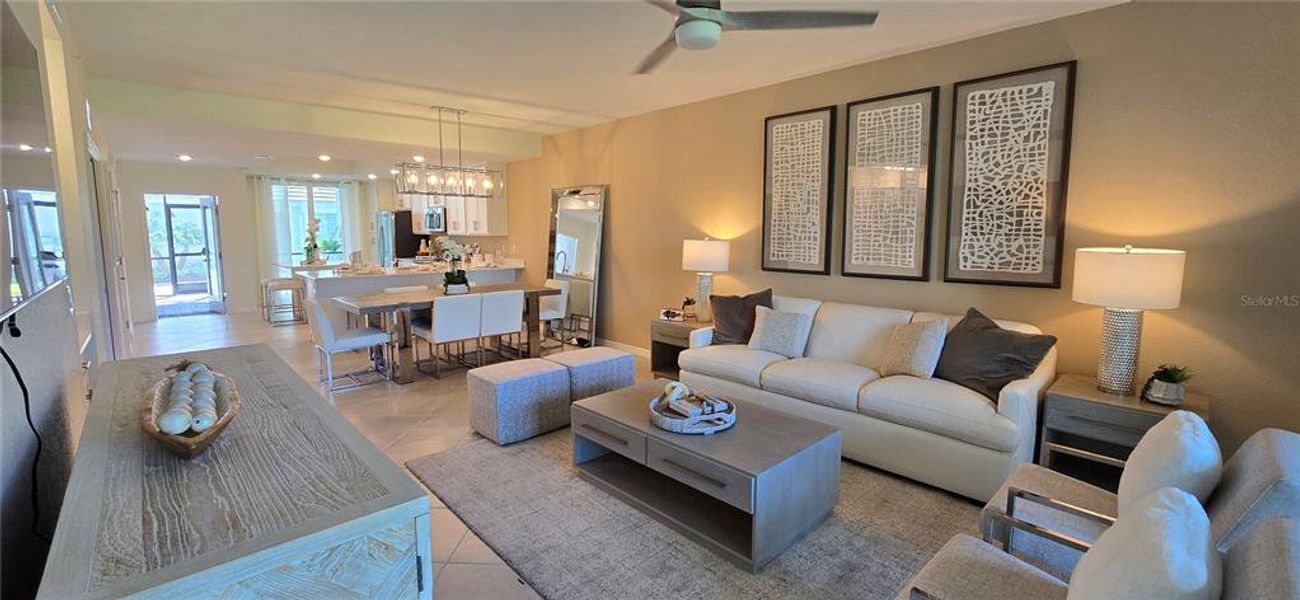 Furnished interior view inside a new home in , Venice (Image 5). Furnished interior view inside a new home in , Venice (Image 5).