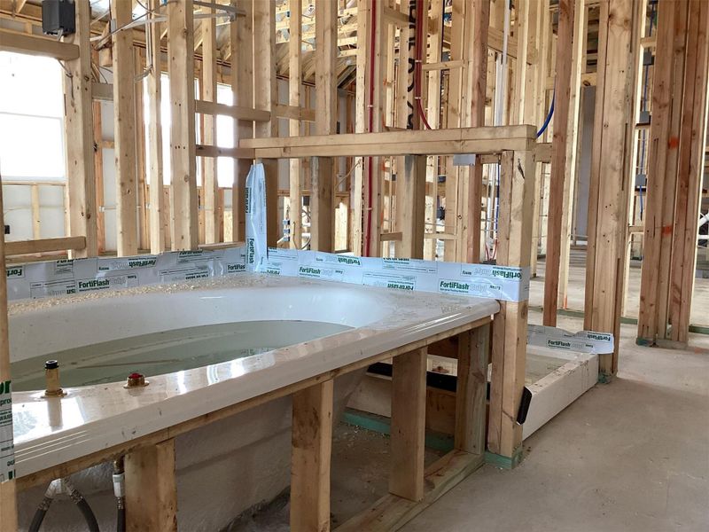 In-progress construction of a new home in Lariat, Liberty Hill, TX (Image 4).