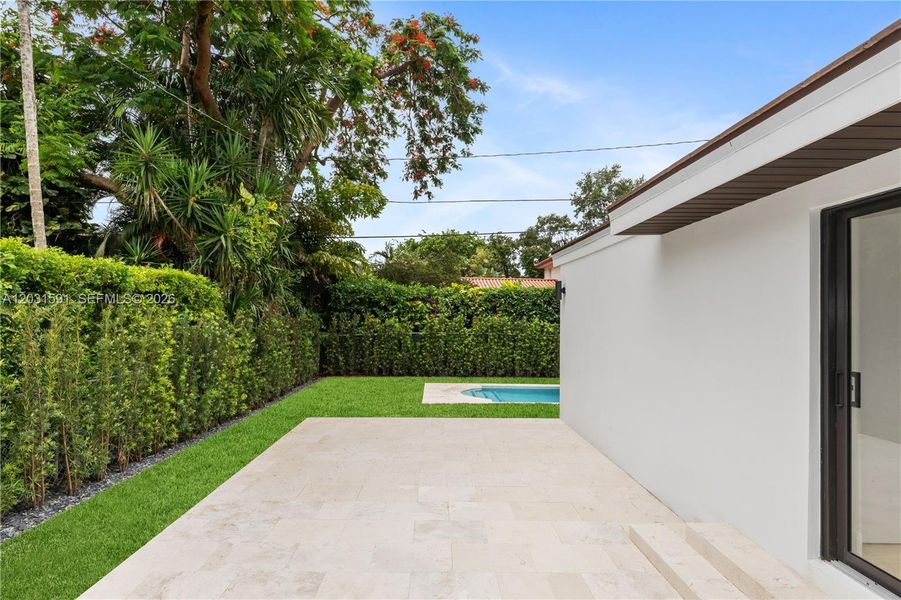 Exterior details and patio area of a home in , Coral Gables (Image 26). Exterior details and patio area of a home in , Coral Gables (Image 26).