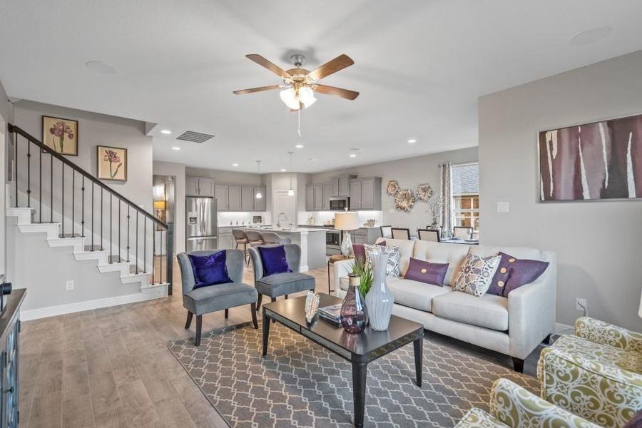 Furnished interior view inside a new home in Bluestem, Rhome (Image 23).