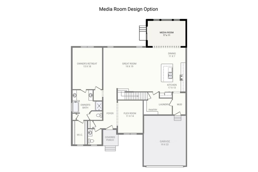 2D floor plan layout of this home in , Moncks Corner, SC (Image 5).