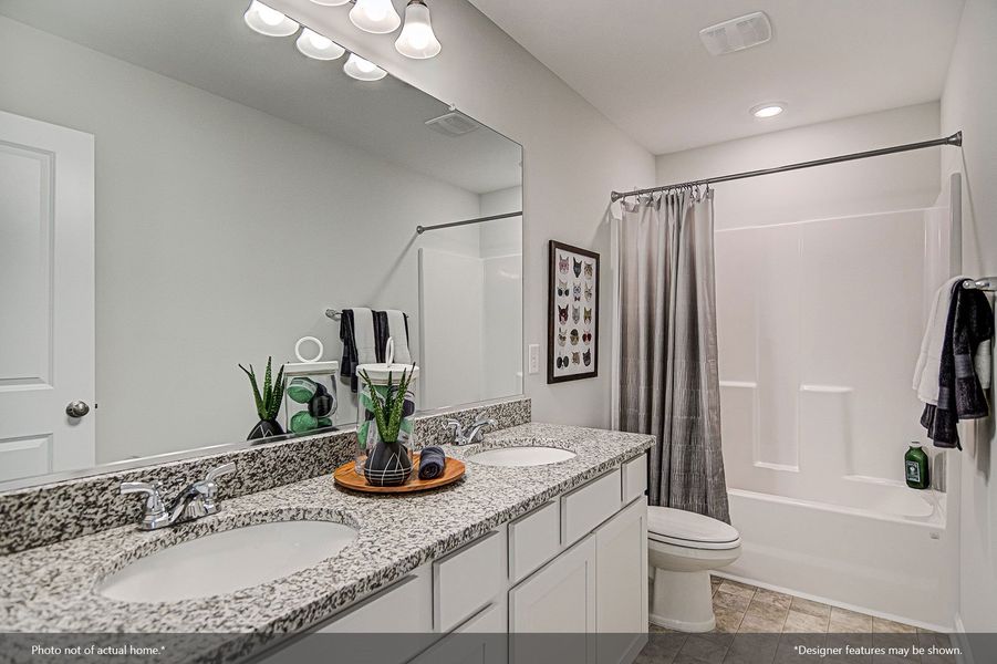 Furnished interior view inside a new home in Cambridge Reserve, Angier (Image 19).