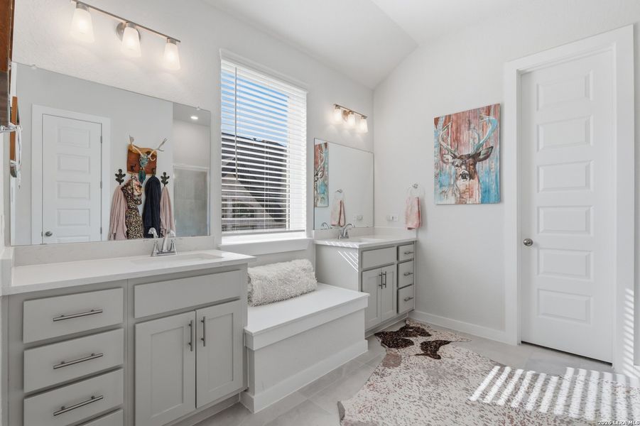 Furnished interior view inside a new home in The Grove at Vintage Oaks, New Braunfels (Image 10).