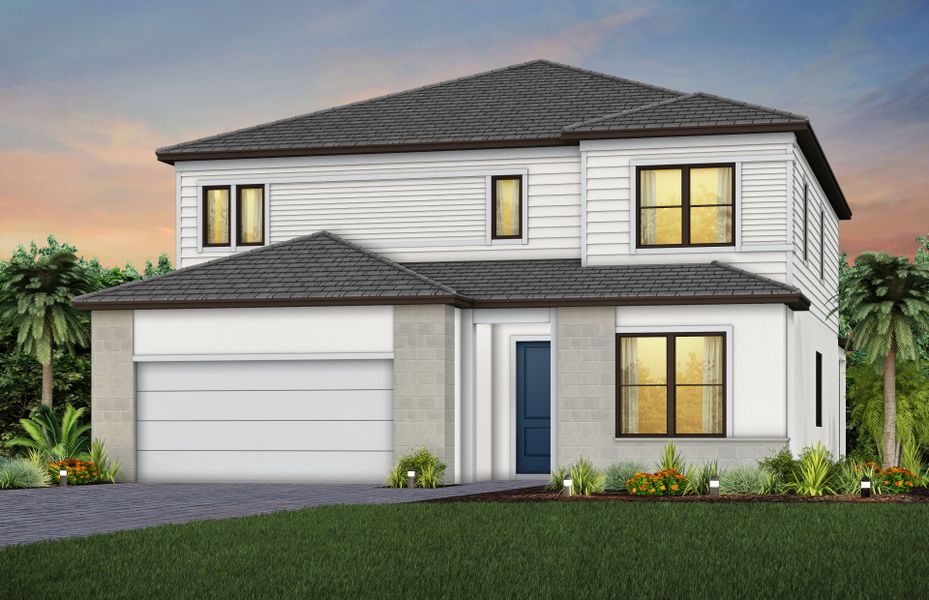 Exterior MD1 with stone