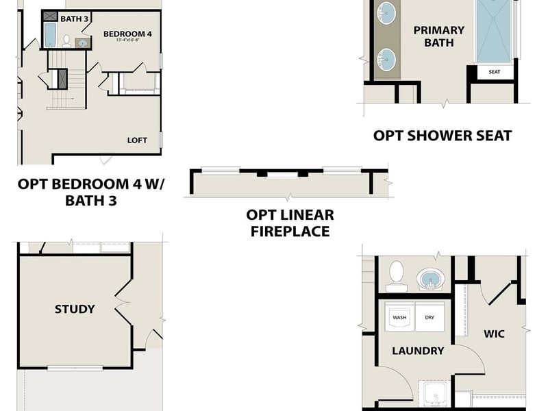 2D floor plan layout of this home in Meadow Ridge Estates, Josephine, TX (Image 5). 2D floor plan layout of this home in Meadow Ridge Estates, Josephine, TX (Image 5).