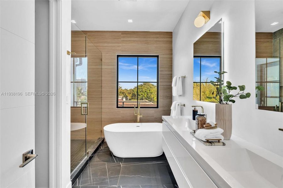 Furnished interior view inside a new home in , Surfside (Image 32).