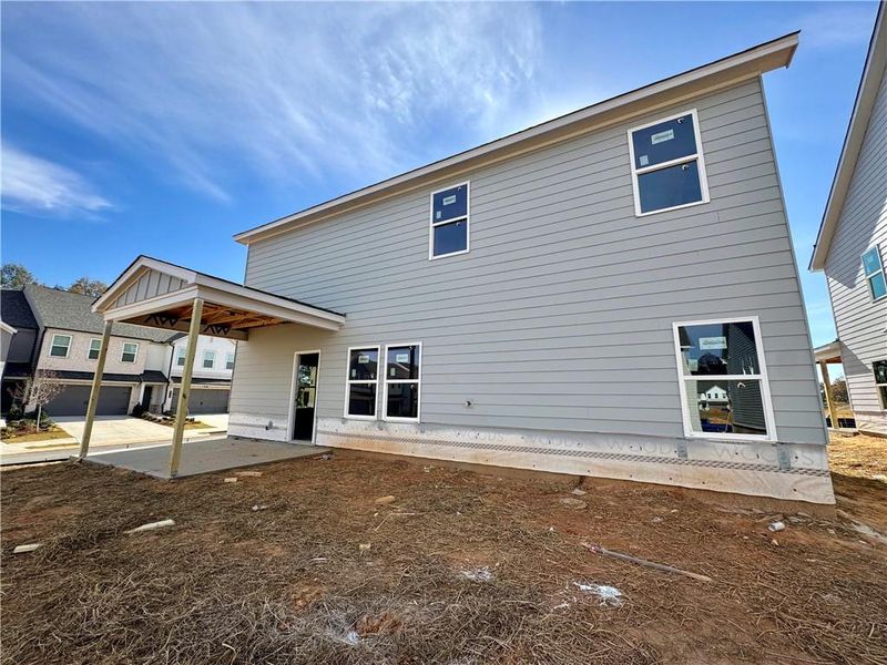 Exterior details and patio area of a home in , Flowery Branch (Image 2).