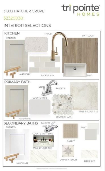 Sample of building materials used in homes in , Fulshear (Image 13).