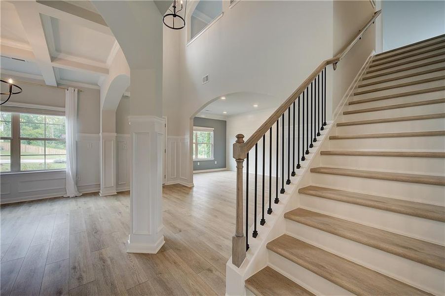 Spacious, unfurnished interior of a new home in Traditions at Crystal Lake, Hampton (Image 22). Spacious, unfurnished interior of a new home in Traditions at Crystal Lake, Hampton (Image 22).