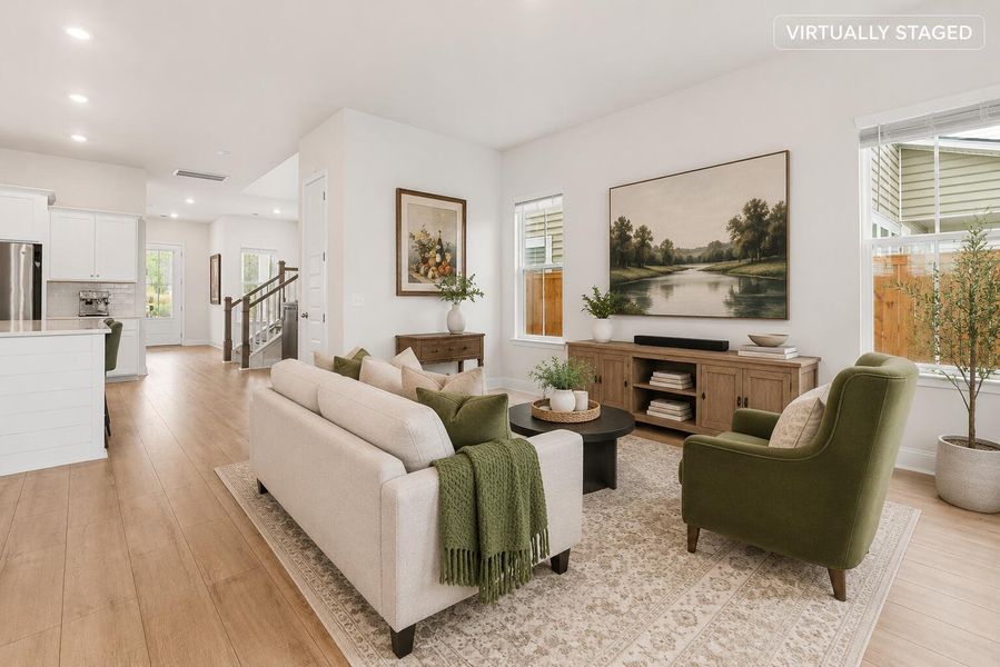 Furnished interior view inside a new home in Sweetgrass at Summers Corner, Summerville (Image 14). Furnished interior view inside a new home in Sweetgrass at Summers Corner, Summerville (Image 14).