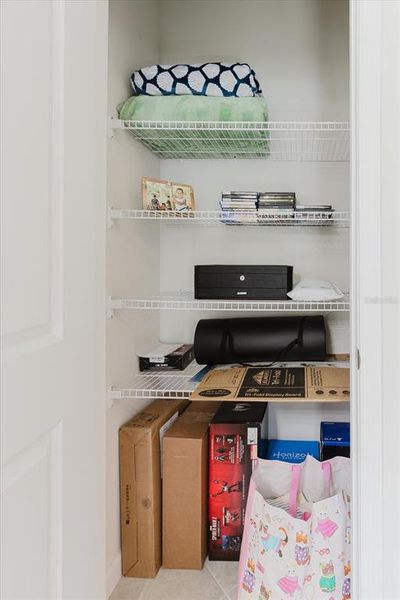Linen Closet in Primary Bathroom
