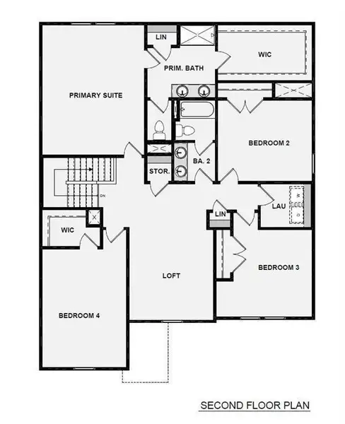 2D floor plan layout of this home in Reserve at Gum Springs, Jefferson, GA (Image 3).