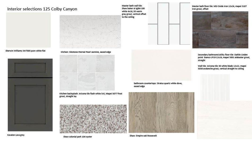 Selections Subject to Change Selections Subject to Change