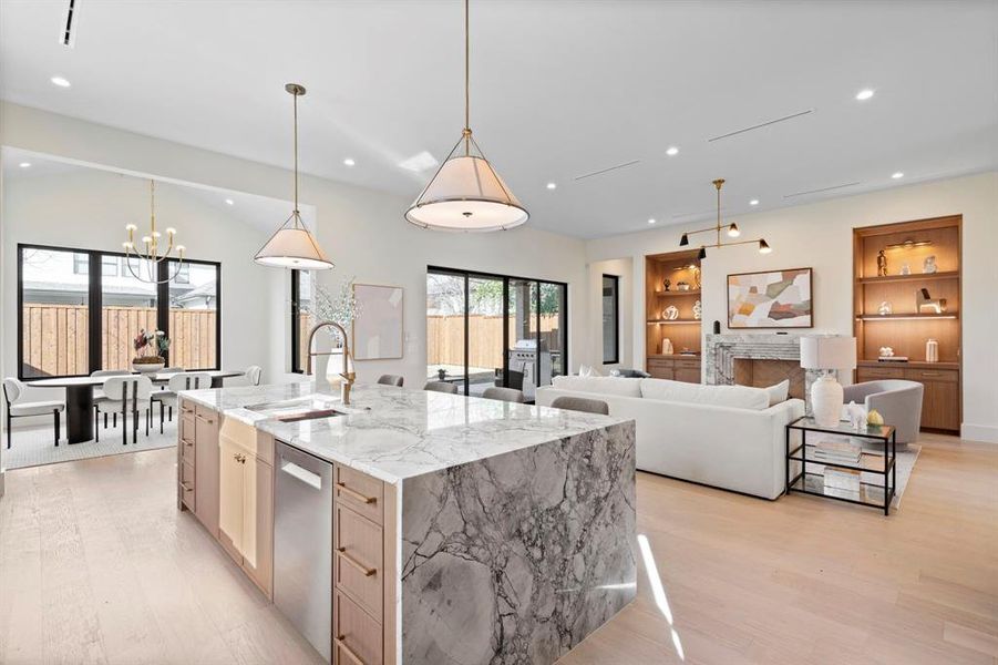 Furnished interior view inside a new home in , Dallas (Image 9).