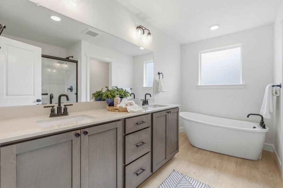 Representative furnished interior of a home built from the Metolius by MonteVista Homes in Rosengarth Estates, Bend (Image 24). Representative furnished interior of a home built from the Metolius by MonteVista Homes in Rosengarth Estates, Bend (Image 24).
