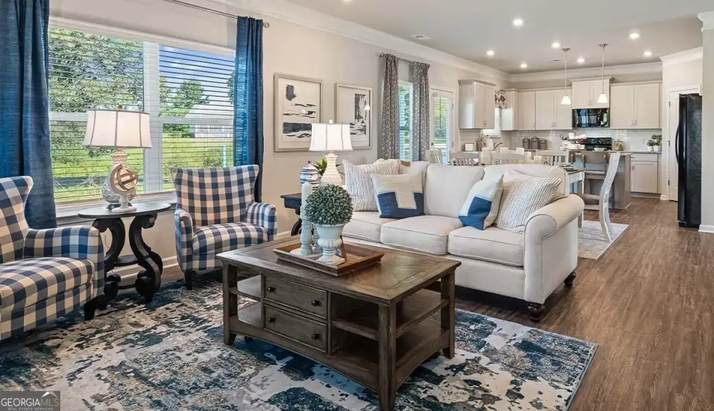 Furnished interior view inside a new home in Bryson Farms, Byron (Image 35).