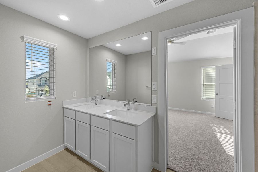 Furnished interior view inside a new home in Grand Oaks Village, Houston (Image 7). Furnished interior view inside a new home in Grand Oaks Village, Houston (Image 7).
