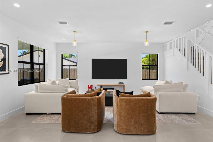 Furnished interior view inside a new home in , Palmetto Bay (Image 7). Furnished interior view inside a new home in , Palmetto Bay (Image 7).