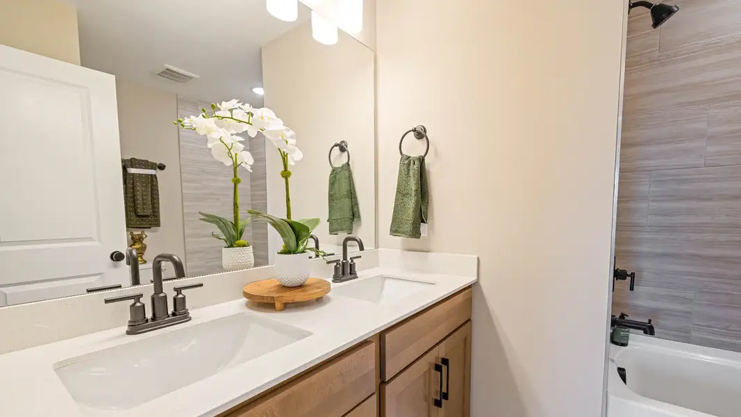 Representative furnished interior of a home built from the Wynwood by DRB Homes in Cottages of Bearwood, Mount Pleasant (Image 19).