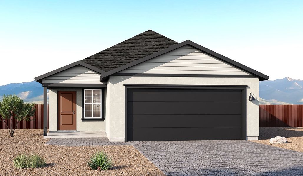 Representative exterior photo of a completed home built from the Plan by D.R. Horton in Redford Estates, Tucson, AZ (Image 2). Representative exterior photo of a completed home built from the Plan by D.R. Horton in Redford Estates, Tucson, AZ (Image 2).