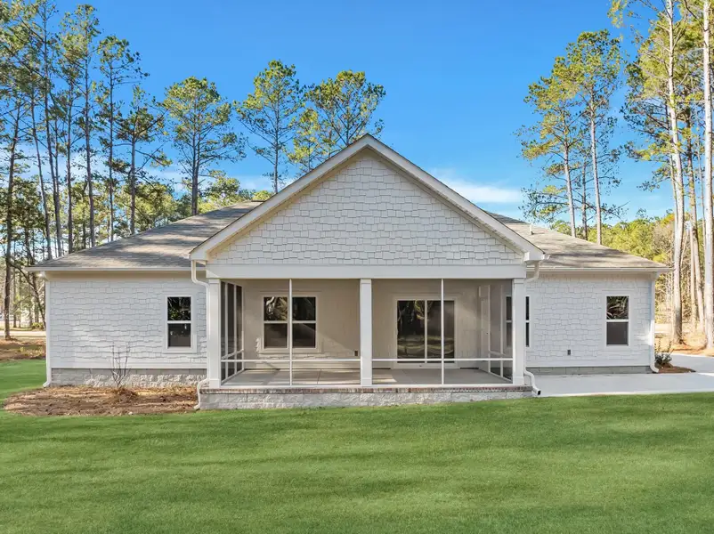 Representative exterior details of a home built from the Chatham A by JC Jackson Homes,LLC in Heritage Pointe, Newport (Image 3).