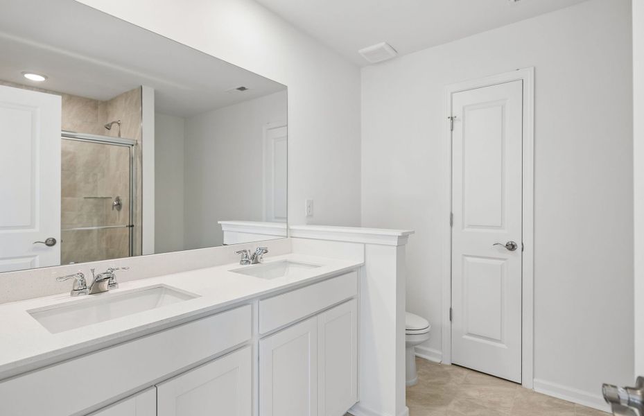 Furnished interior view inside a new home in Highlands of Carter's Station, Columbia (Image 9). Furnished interior view inside a new home in Highlands of Carter's Station, Columbia (Image 9).