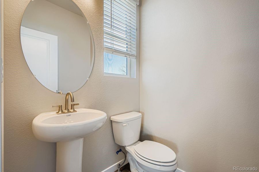 half bath on main floor