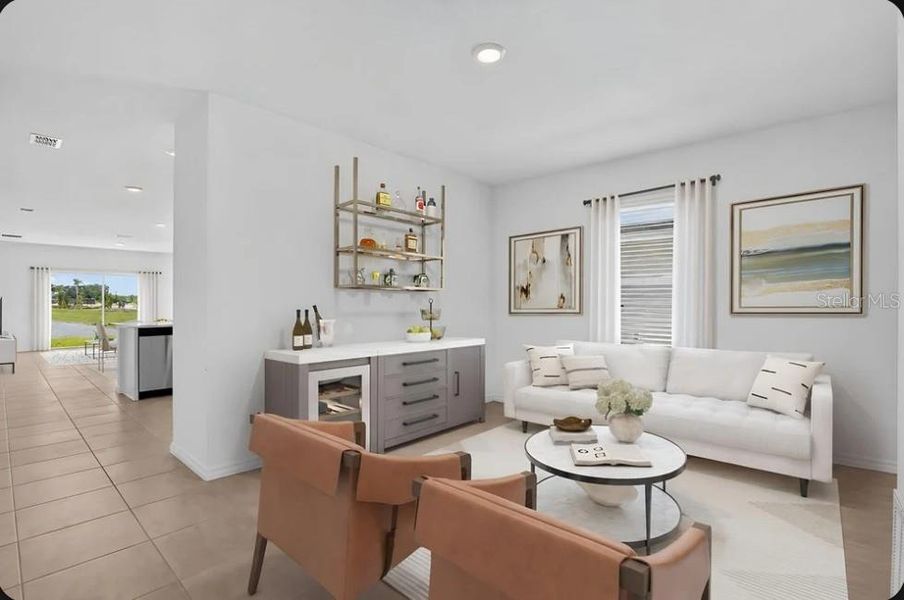 Furnished interior view inside a new home in Coasterra Community Group Page, Palmetto (Image 10).