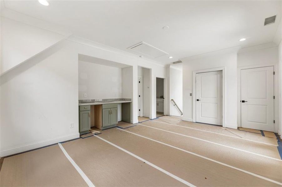 In-progress construction of a new home in , Alpharetta, GA (Image 32).