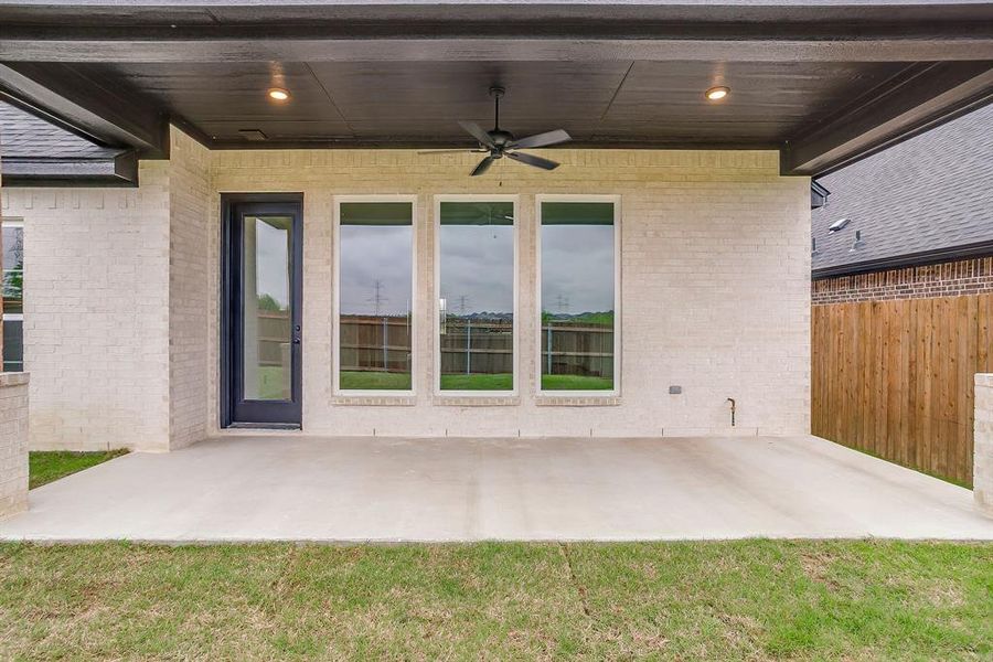 Exterior details and patio area of a home in , Benbrook (Image 26).