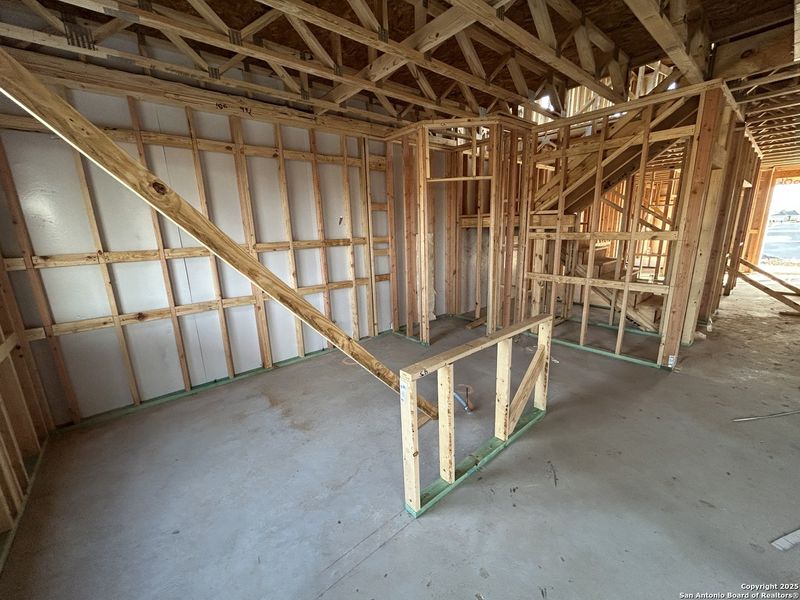 In-progress construction of a new home in Enclave at Hennersby Hollow 50's, San Antonio, TX (Image 16).