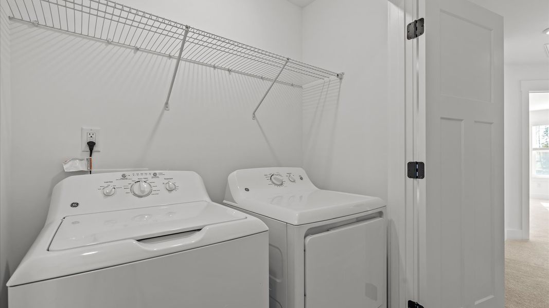 Furnished interior view inside a new home in Aspen Ridge, Lyman (Image 10).