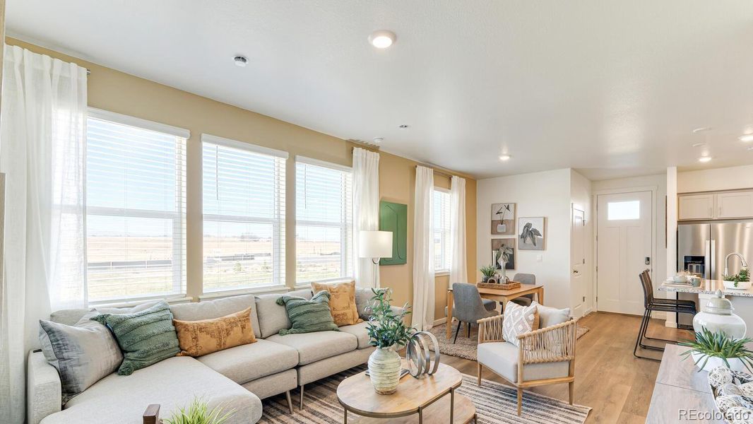 Furnished interior view inside a new home in Revere at Johnstown, Johnstown (Image 4).