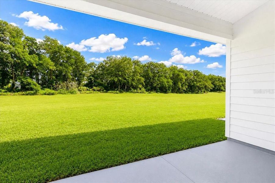 Exterior details and patio area of a home in Country Way South, Newberry (Image 29).