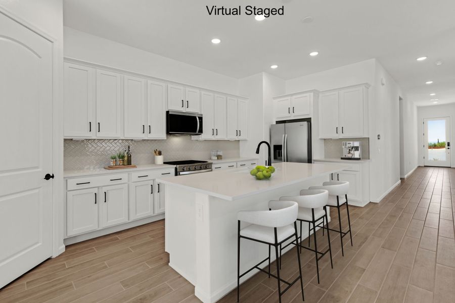 Furnished interior view inside a new home in Saguaro Reserve II, Marana (Image 7).