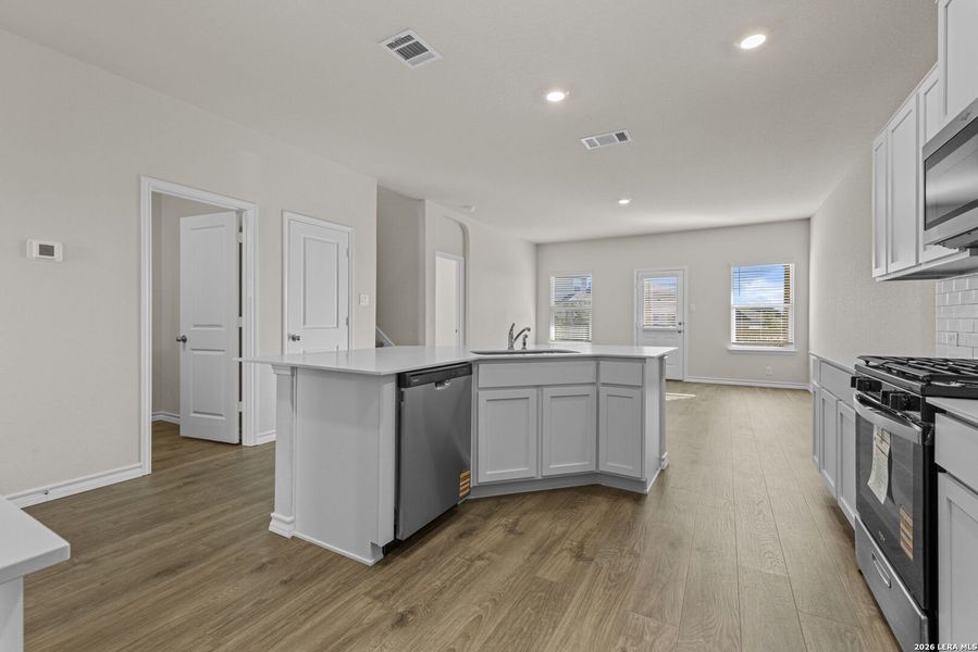 Furnished interior view inside a new home in Redbird Ranch, San Antonio (Image 5).