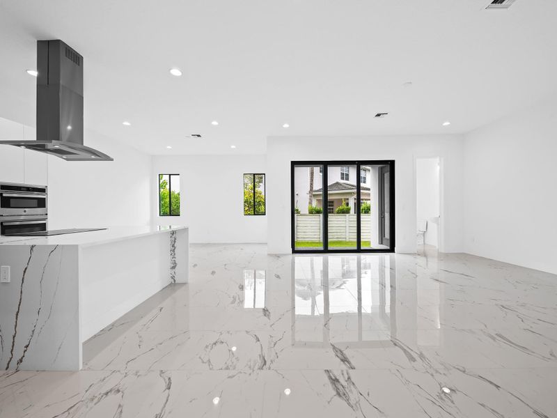 Furnished interior view inside a new home in , Fort Lauderdale (Image 5). Furnished interior view inside a new home in , Fort Lauderdale (Image 5).