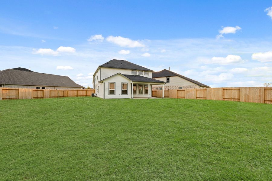 Exterior details and patio area of a home in Morton Creek Ranch, Katy (Image 13). Exterior details and patio area of a home in Morton Creek Ranch, Katy (Image 13).