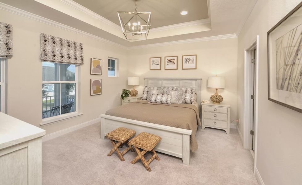 Furnished interior view inside a new home in Nocatee, Ponte Vedra (Image 13). Furnished interior view inside a new home in Nocatee, Ponte Vedra (Image 13).