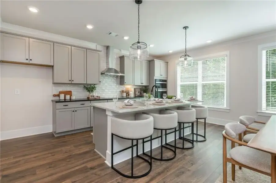 Furnished interior view inside a new home in , Flowery Branch (Image 45).
